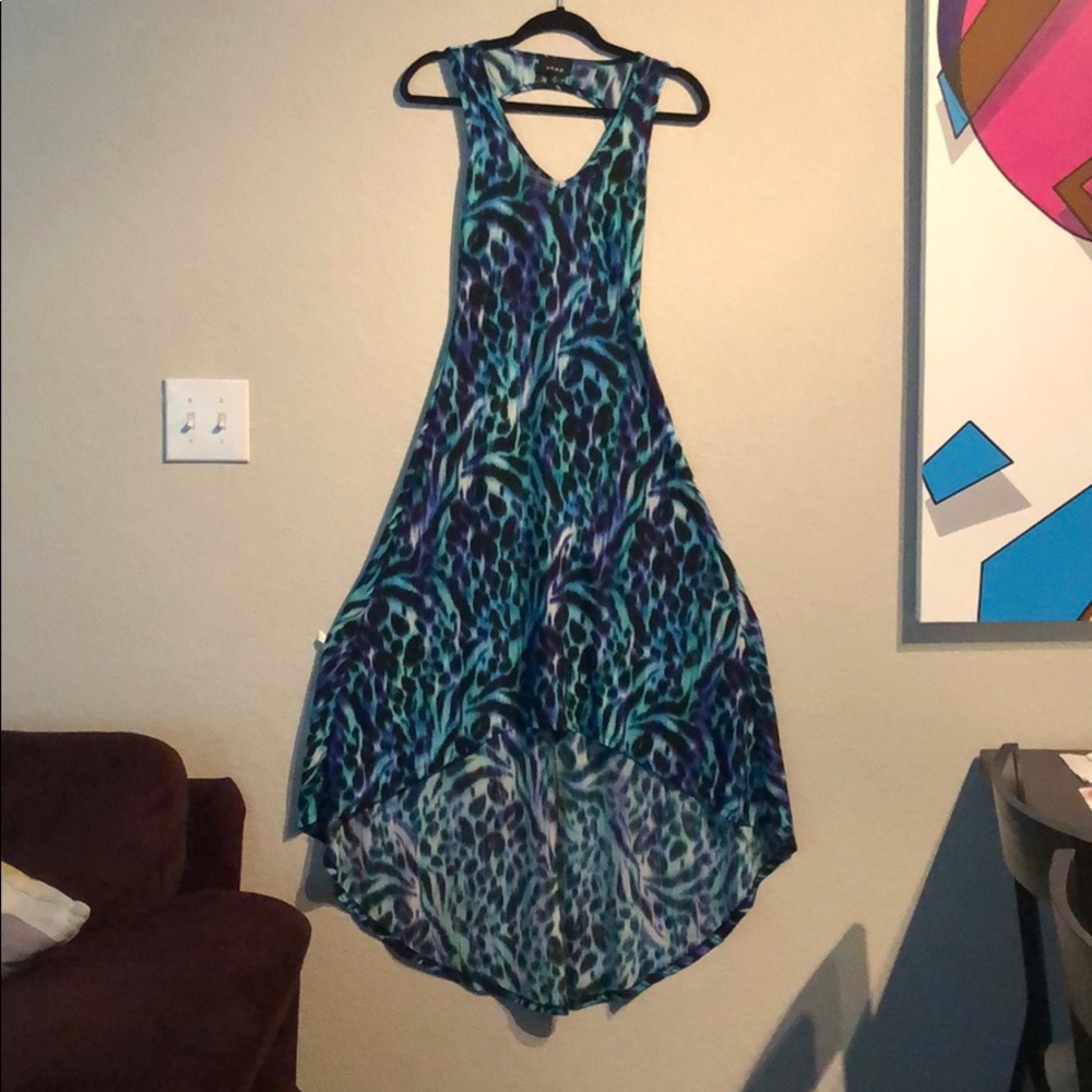 Semi-long Maxi dress made out of Polyester/spandex